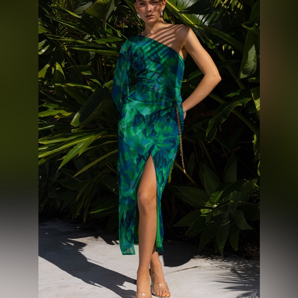 Runaway the Label KANA MIDI DRESS CALISTA GREEN
